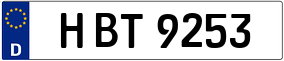 Trailer License Plate